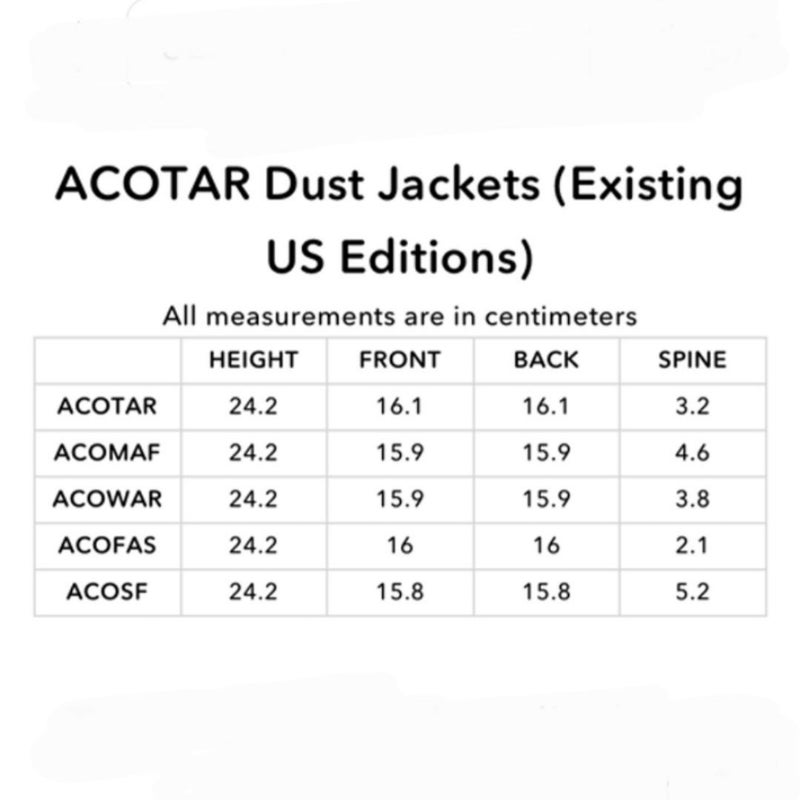SJM ACOTAR Special Edition Dustjackets