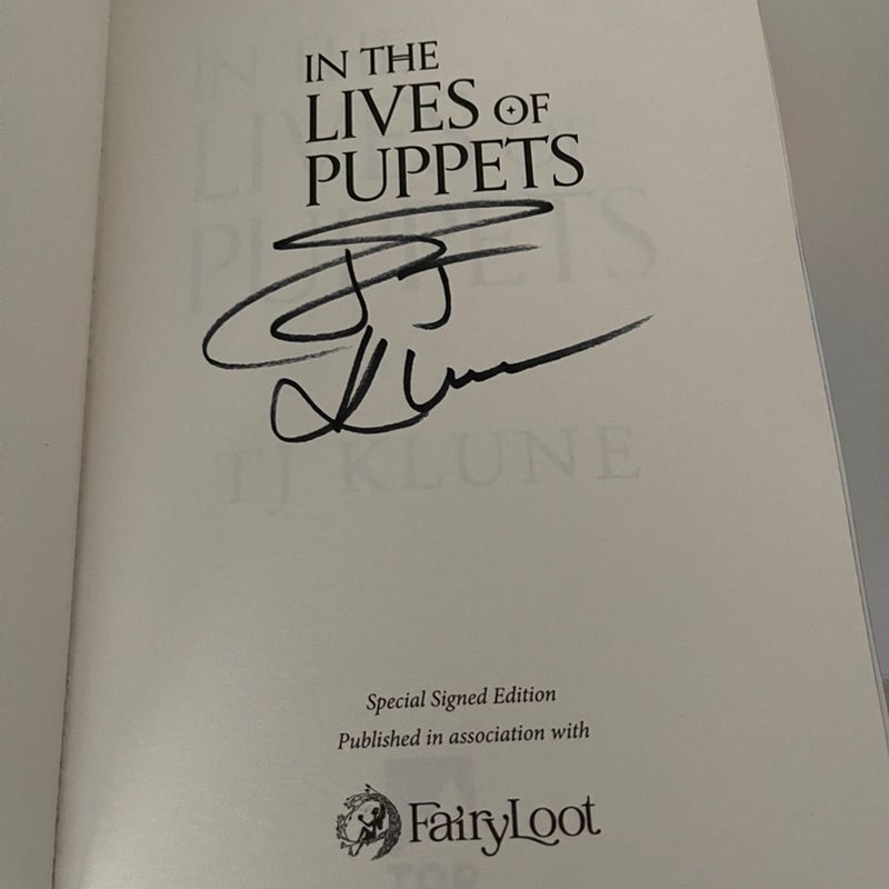 In the Lives of Puppets-Fairyloot Signed Edition