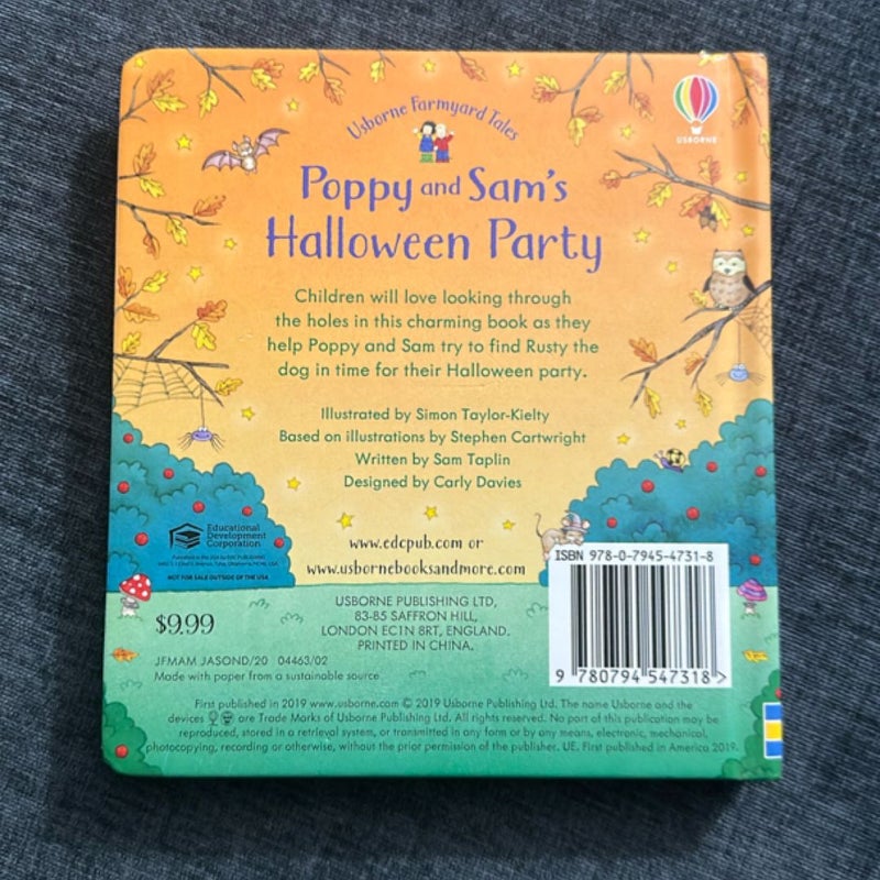 Poppy and Sam's Halloween Party (with PEEK THROUGH PAGES)