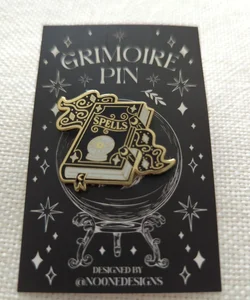 Fairyloot Enamel Spellbook Pin Grimoire Pin