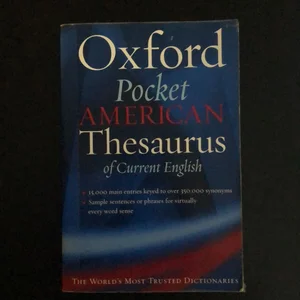 Oxford Pocket American Thesaurus of Current English