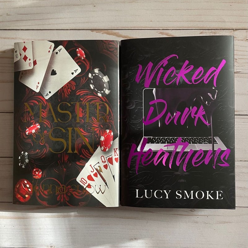 Baddies Book Box - Master of Sin by Sienna Snow & Wicked Dark Heathens by Lucy Smoke