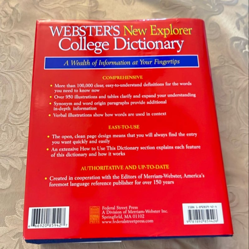 Webster's New Explorer College Dictionary