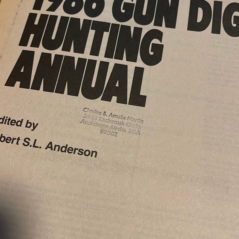 Gun Digest Hunting Annual 1986