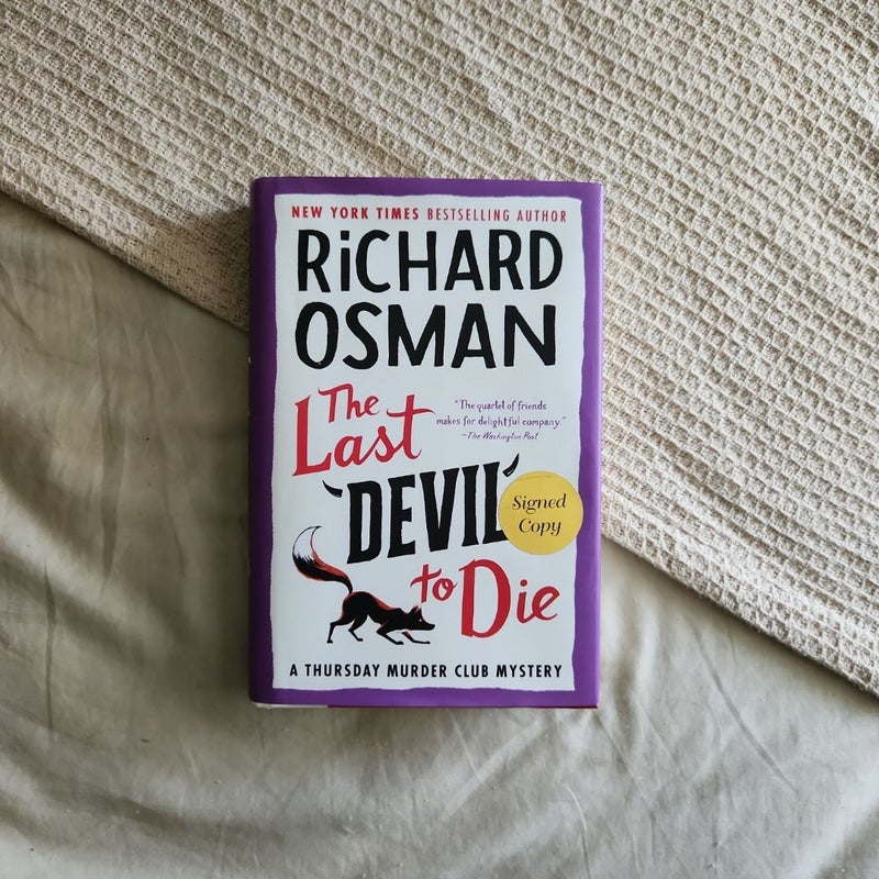 The Last Devil to Die - SIGNED 1st US Edition