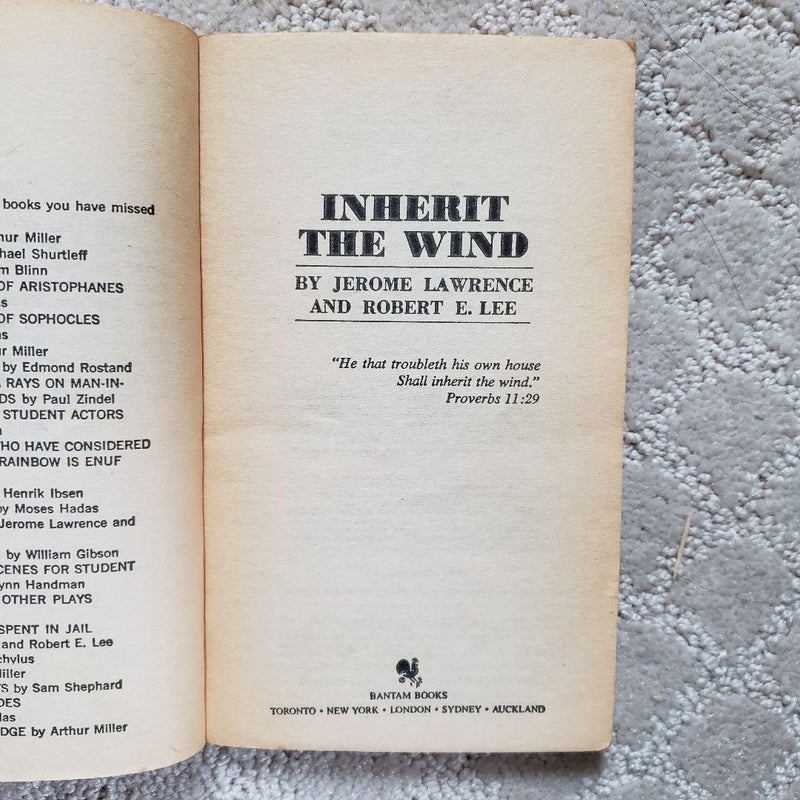 Inherit the Wind (31st Bantam Pathfinder Printing, 1981)