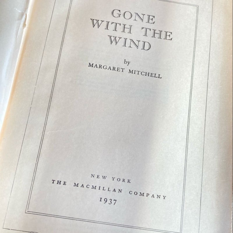 Vintage 1937 Gone With The Wind 