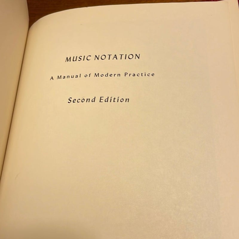 Music Notation (2nd Edition)
