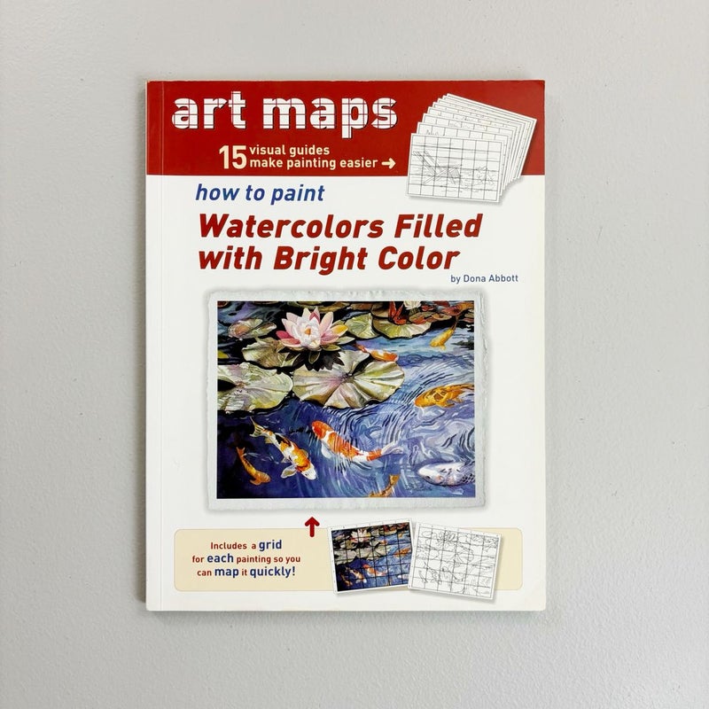 15 Art Maps: Ht Paint Watercolors Filled with Bright Color {OOP}