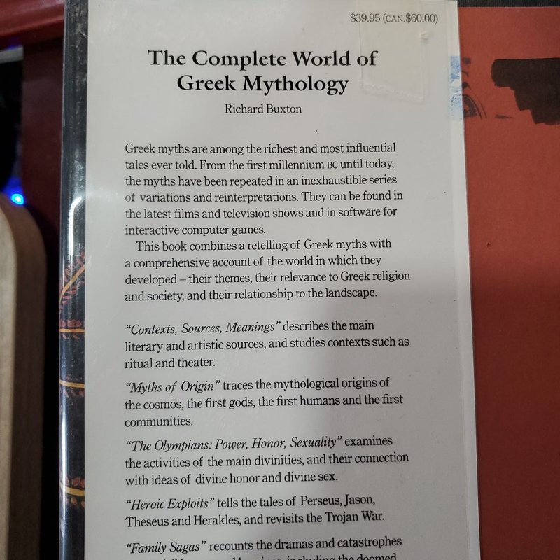 The Complete World of Greek Mythology by Richard Buxton
