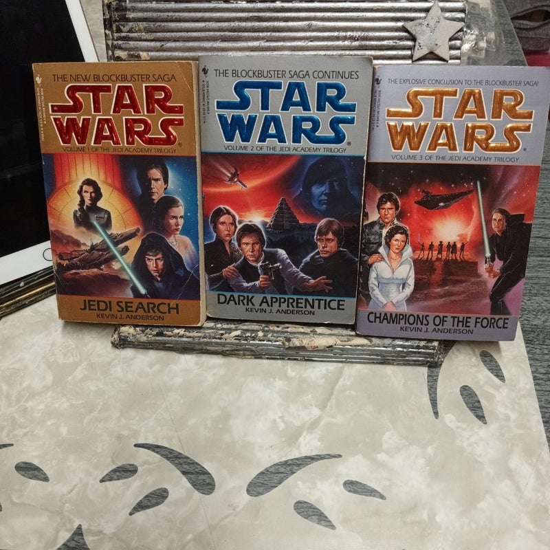 Star Wars lot  (The Jedi Academy) Jedi Search, Dark Apprentice, Champions of the Force