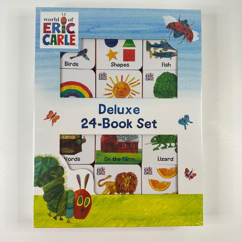 Eric Carle Deluxe 24 Board Book Box Set, NEW Early Learning Baby (Board Books)