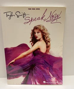 Taylor Swift Speak Now Sheet Music Piano/Vocal/ Guitar 