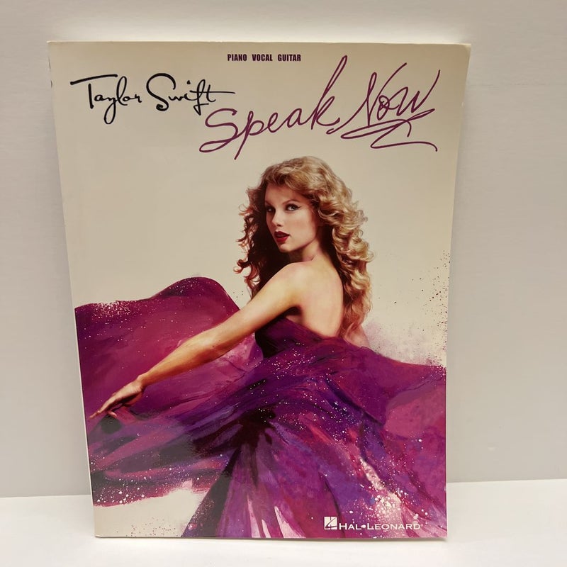 Taylor Swift Speak Now Sheet Music Piano/Vocal/ Guitar 