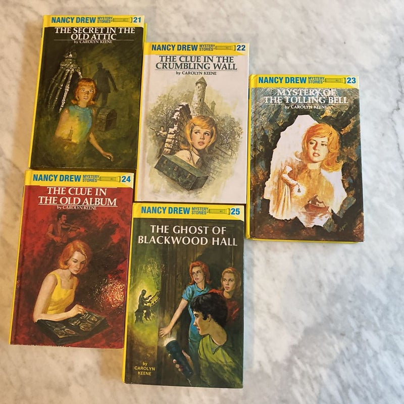 Nancy Drew books 21-25