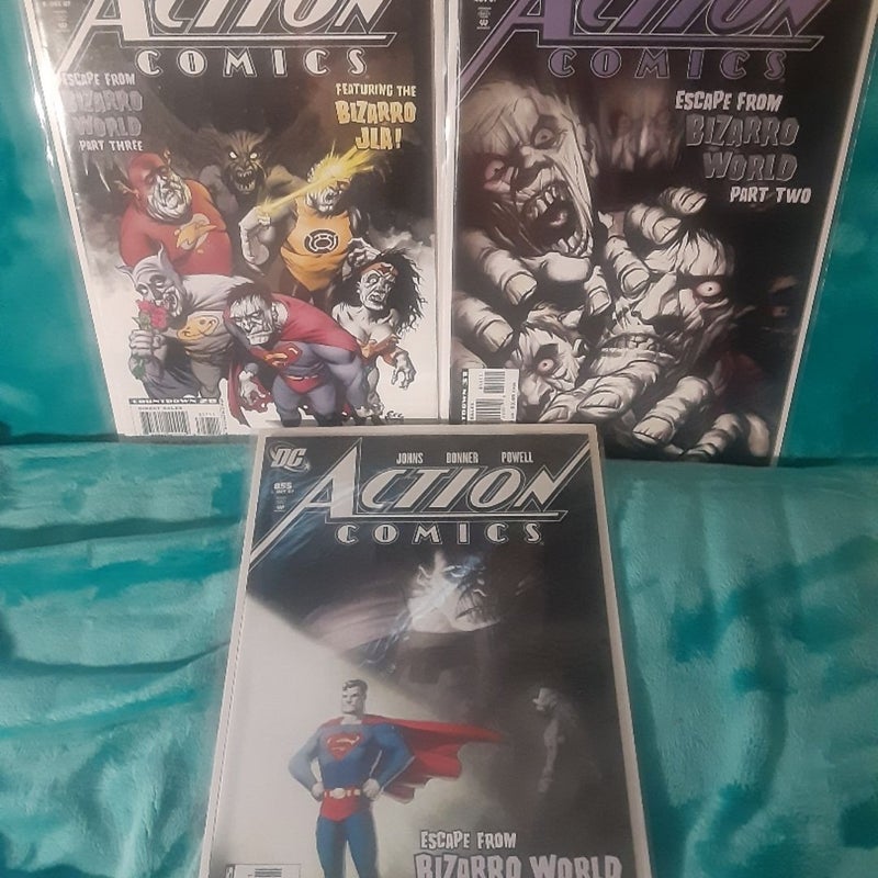 11 Action Comics Superman Geoff Johns comic lot 844,845,846,850,851,855,856,857, annual 10,11