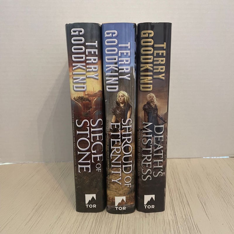 Terry Goodkind Sister of Darkness Nicci Chronicles #1-3 Hardcover