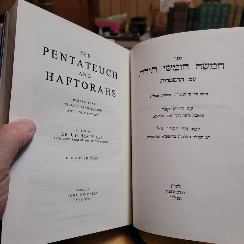 The Pentateuch and Haftorahs," edited by Dr. J.H. Hertz. 