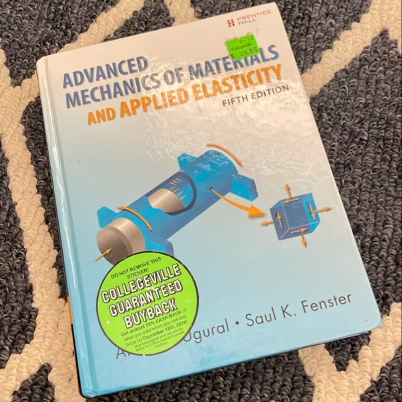 Advanced Mechanics of Materials and Applied Elasticity by Ansel C 