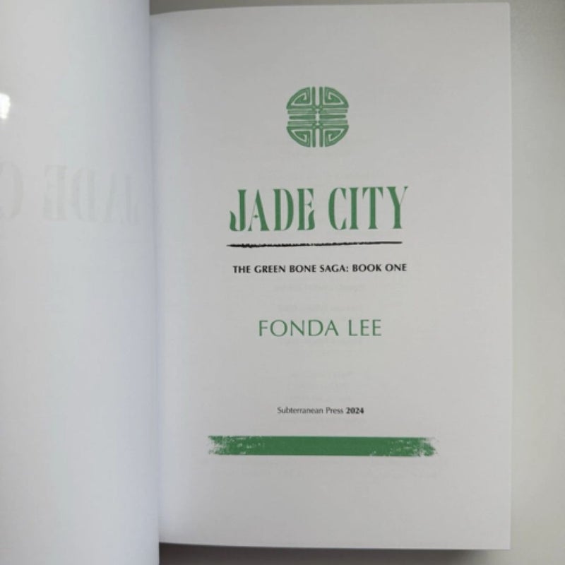 Jade City | Fonda Lee | SIGNED, #524| +RIGHTS | Subterranean Press