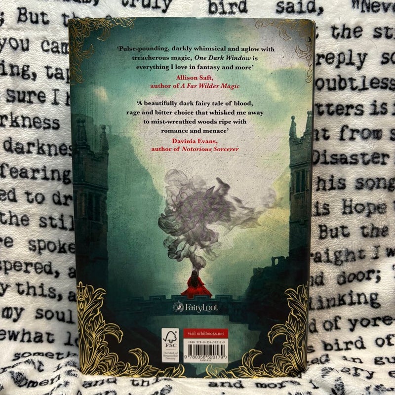 One Dark Window: Fairyloot Edition (slight end paper damage, see all photos)