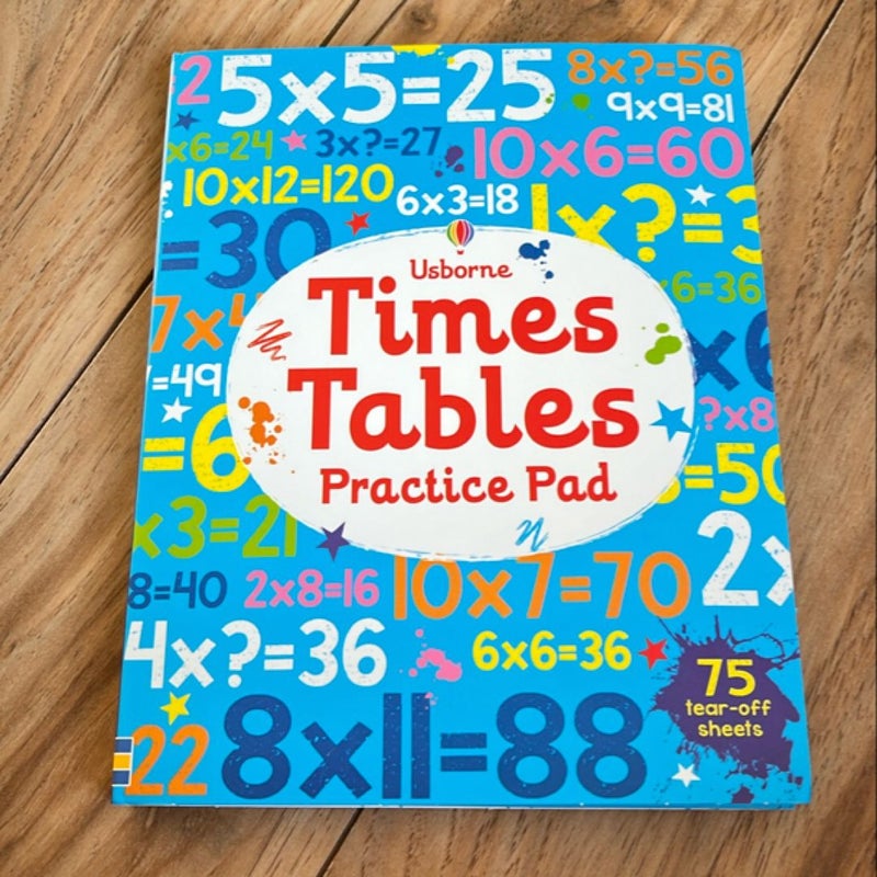 Times Tables Practice Pad