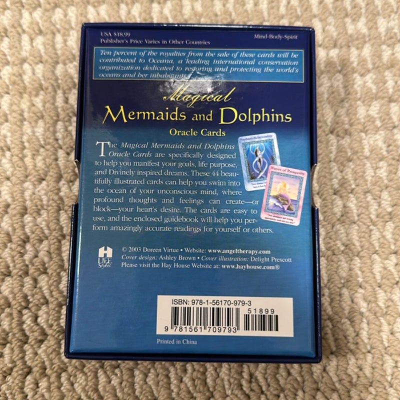Magical Mermaids and Dolphins oracle cards