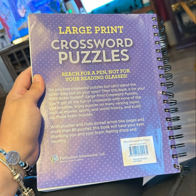 Brain Games Large Print Crossword Puzzles by