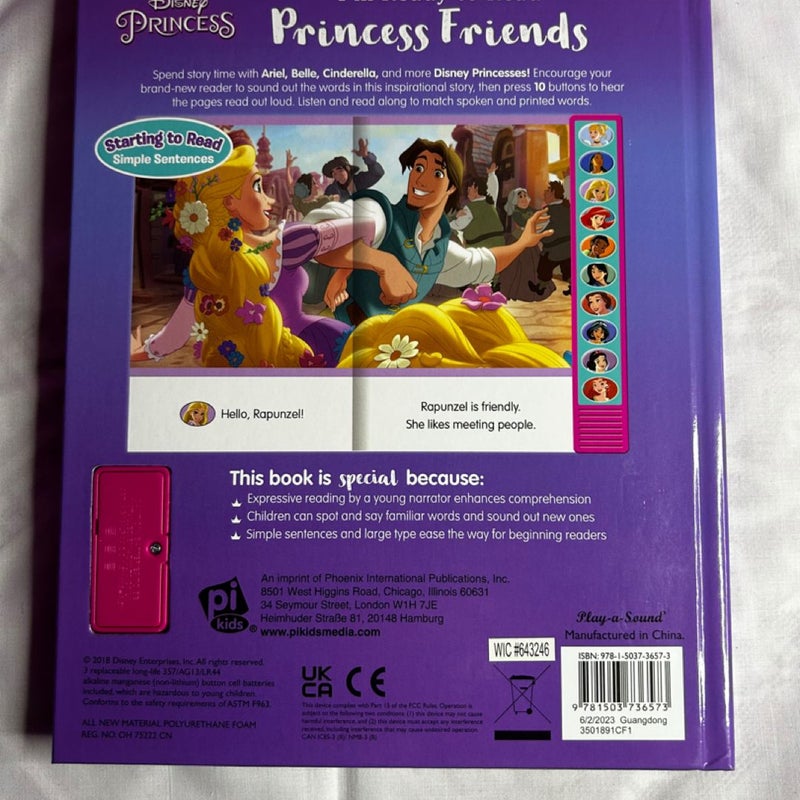 Disney Princess: Princess Friends I'm Ready to Read Sound Book