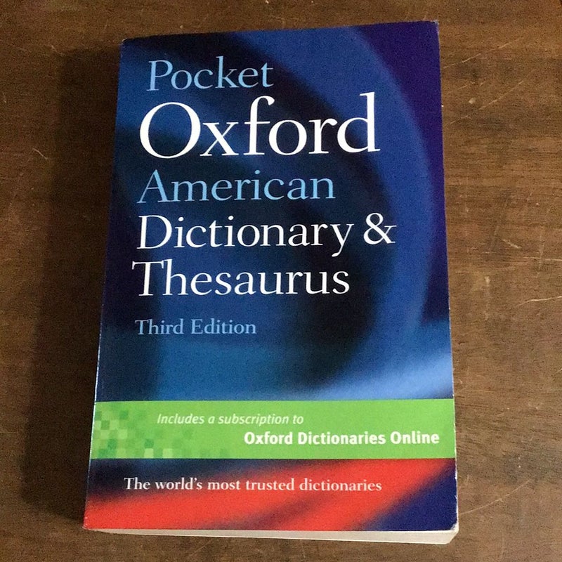 Pocket Oxford American Dictionary and Thesaurus