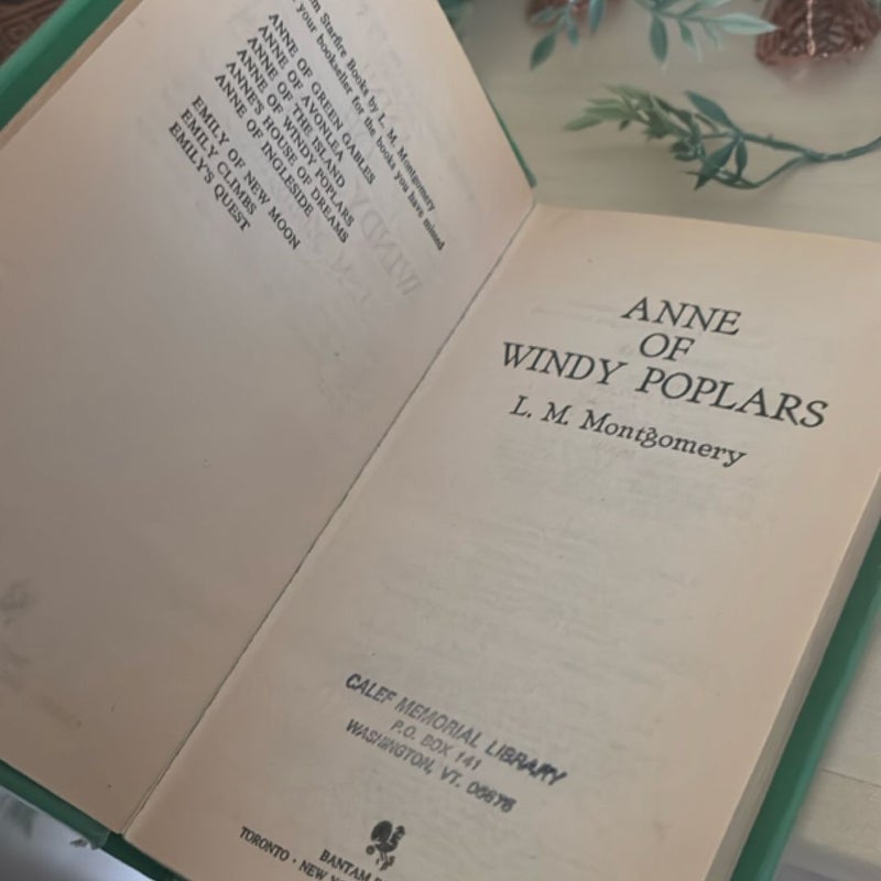 Anne of Windy Poplars