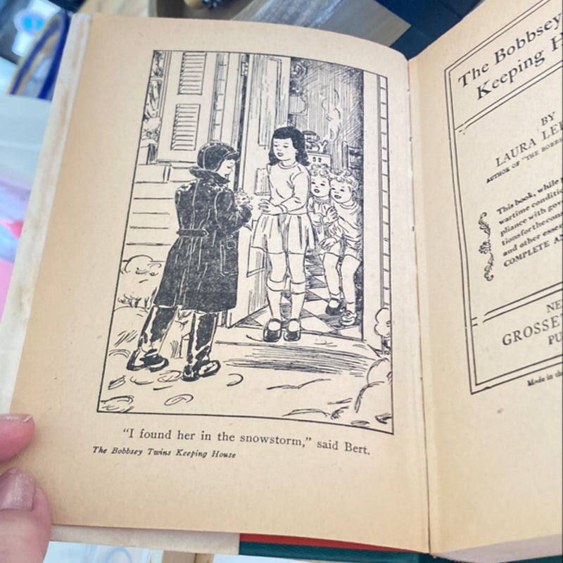 The Bobbsey Twins Keeping House (VINTAGE 1925)