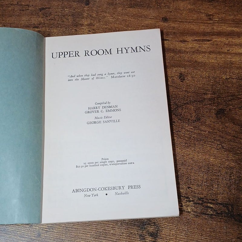 Upper Room Hymns 1942 