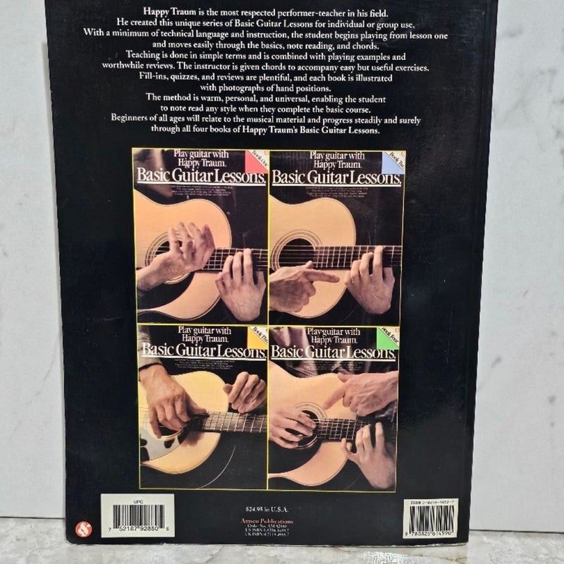 Basic Guitar Lessons Bks. 1-4 : Play Guitar with Happy Traum by Happy Traum (1995, Compact Disc / Trade Paperback, 