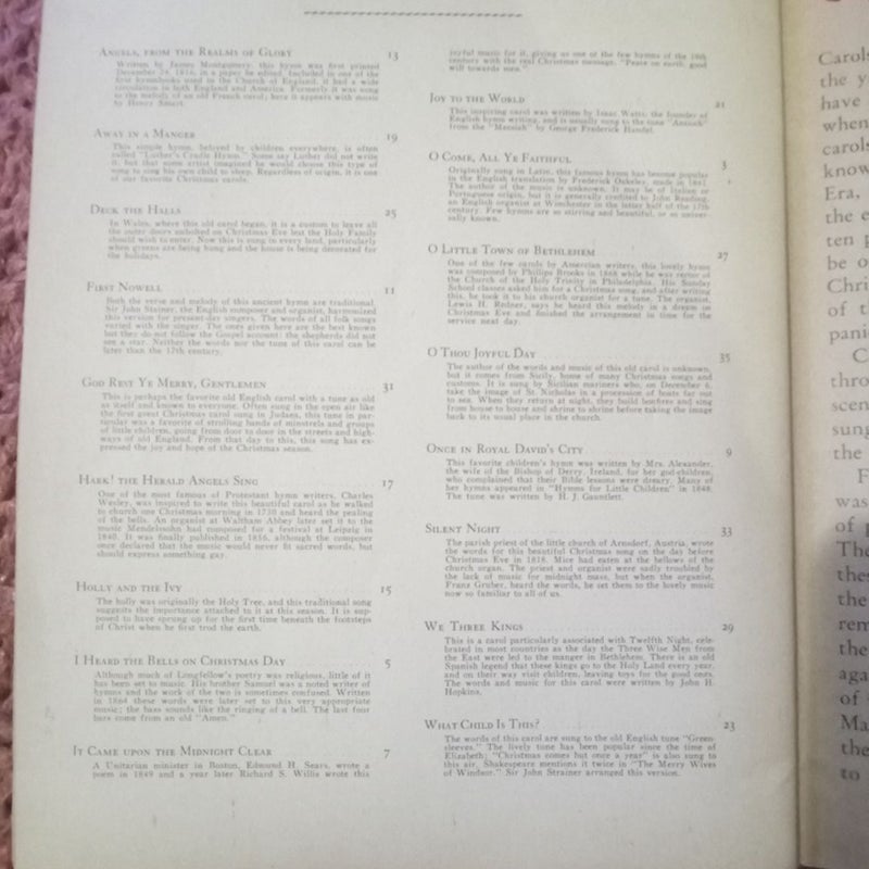 1938 Christmas Carols