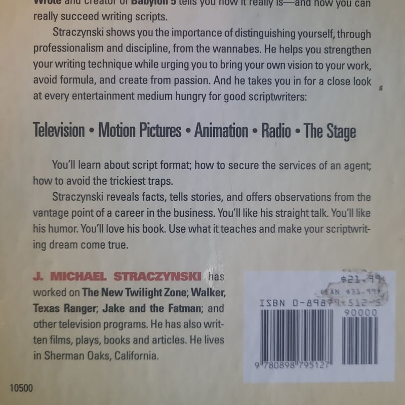 The Complete Book of Scriptwriting by J. Michael Straczynski