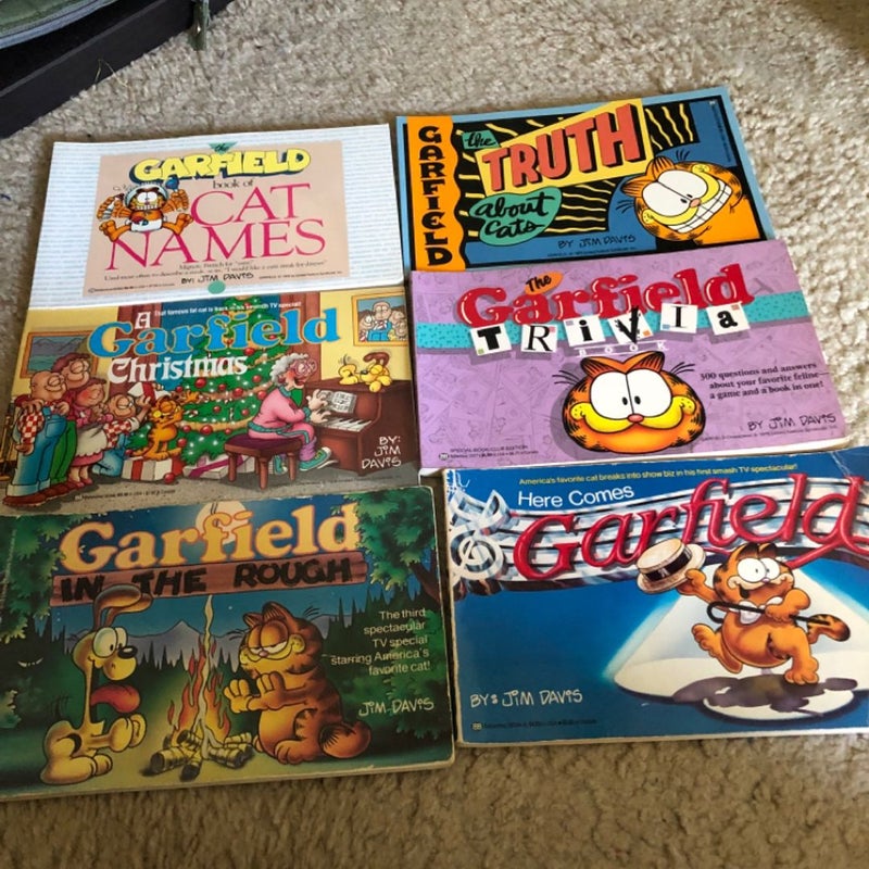 Lot of 6 Garfield comic books