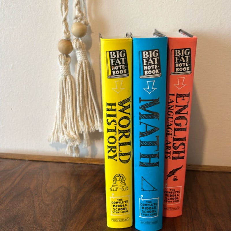 Everything You Need to Ace English Math and World History bundle 