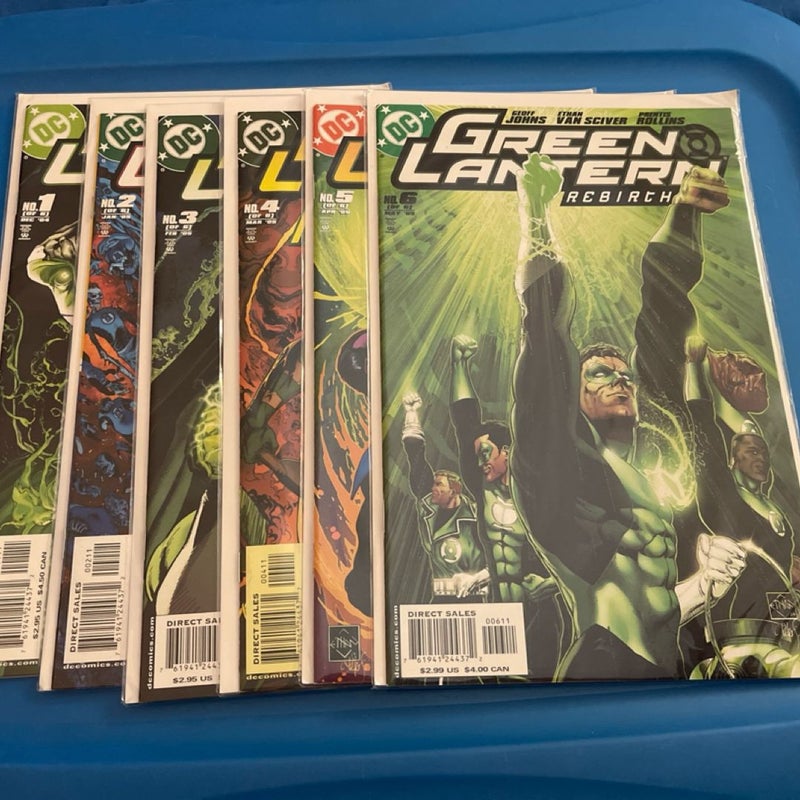 Green Lantern Rebirth 1-6 (2004DC) set