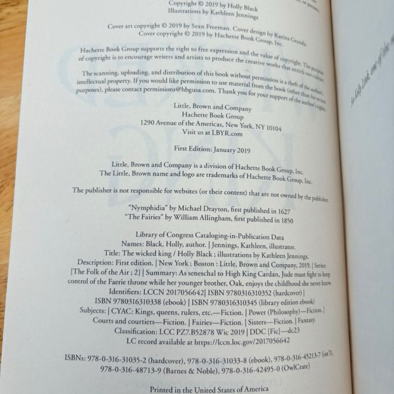 The Wicked King (FIRST EDITION)