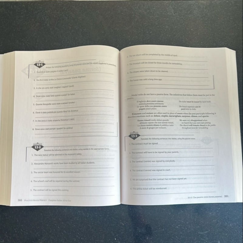 Practice Makes Perfect: Complete Italian All-In-One, Premium Second Edition