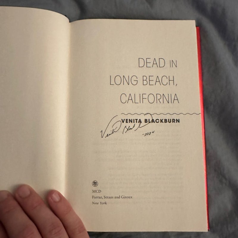 Dead in Long Beach, California - Signed First Edition