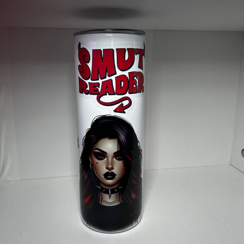 Spicy Smut Reader Tumbler 20 oz, Book Club, Smut, Gift For Her, Book Lover, Halloween, Spooky Season, Dark Romance, Reading, Dirty Books