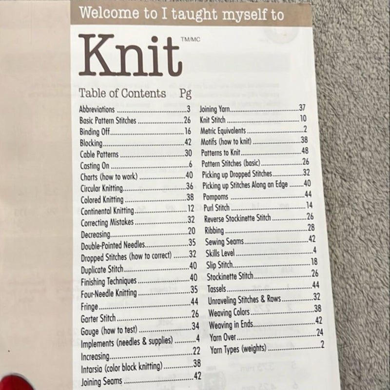 I Taught Myself to Knit
