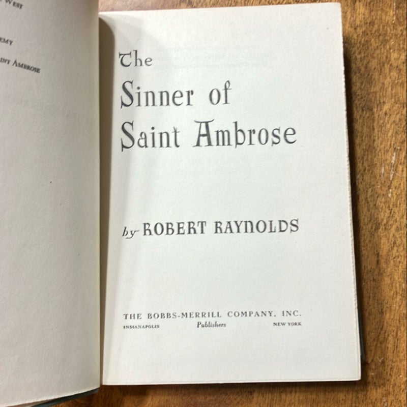 The Sinner of Saint Ambrose