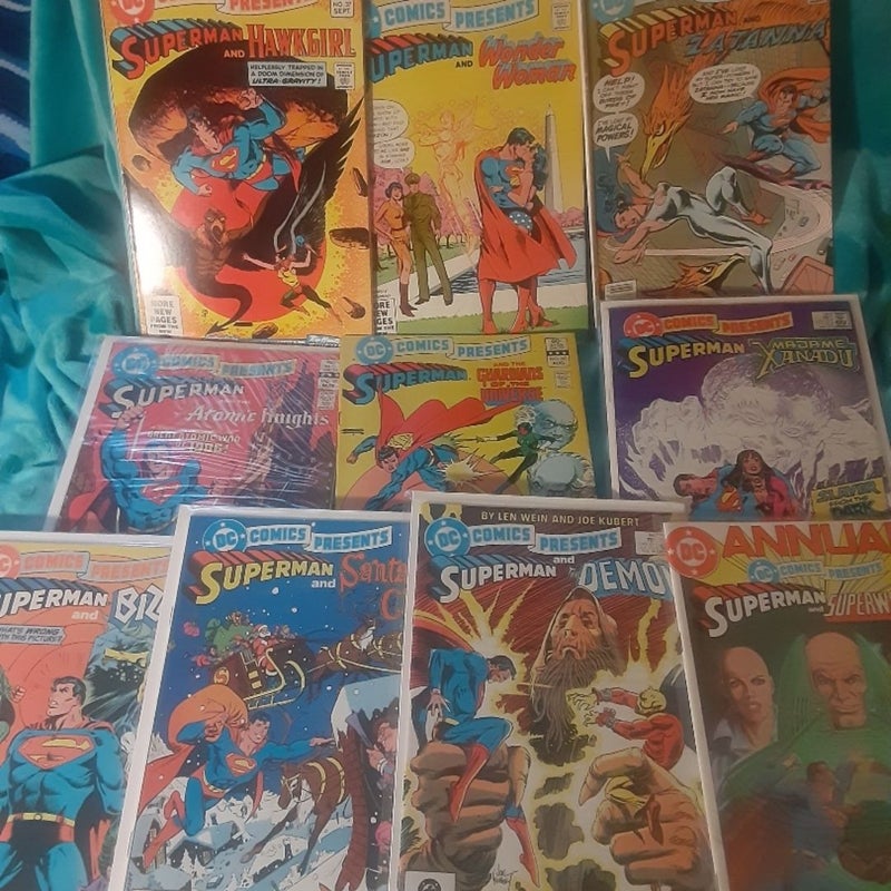 DC COMICS Presents Superman comic book lot 