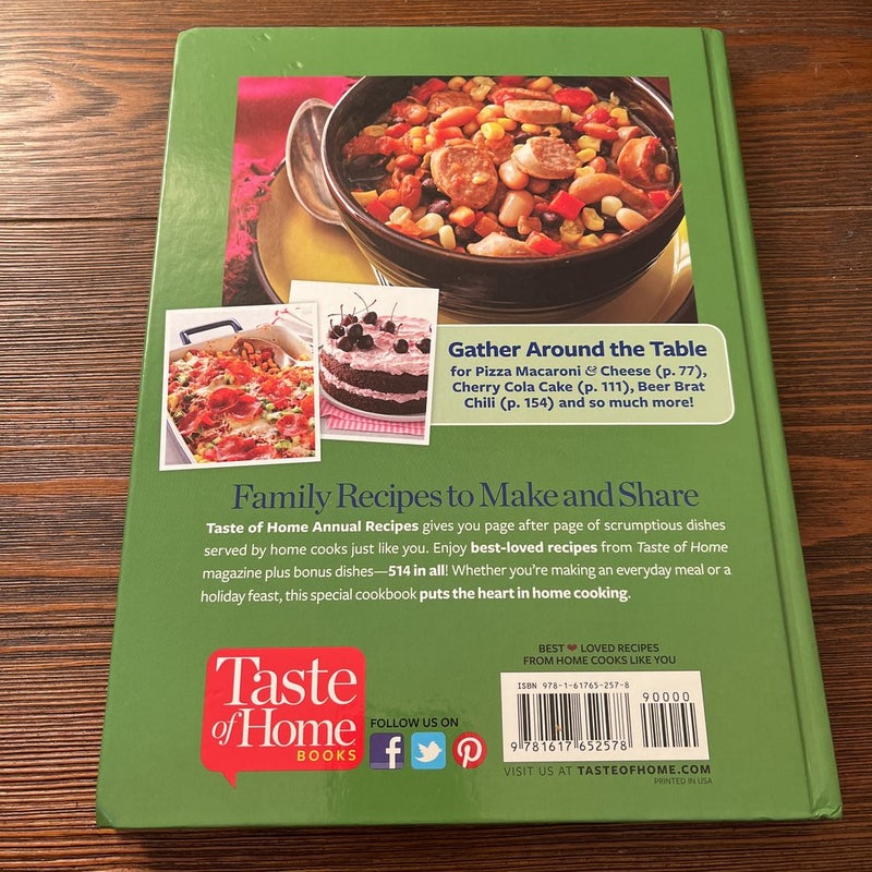 Taste of Home Annual Recipes 2014