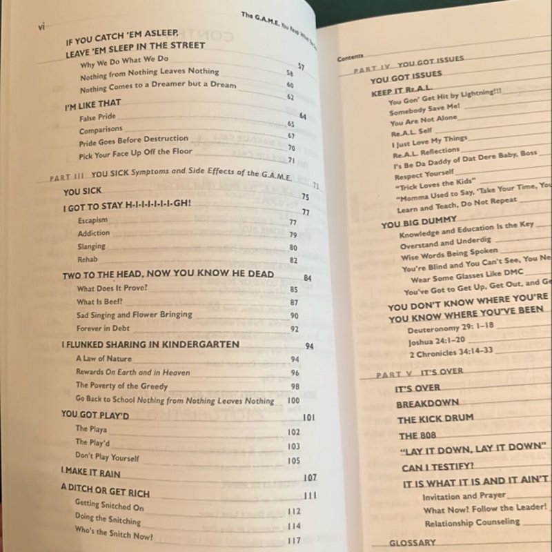 The G. A. M. E. You Reap What You Sow