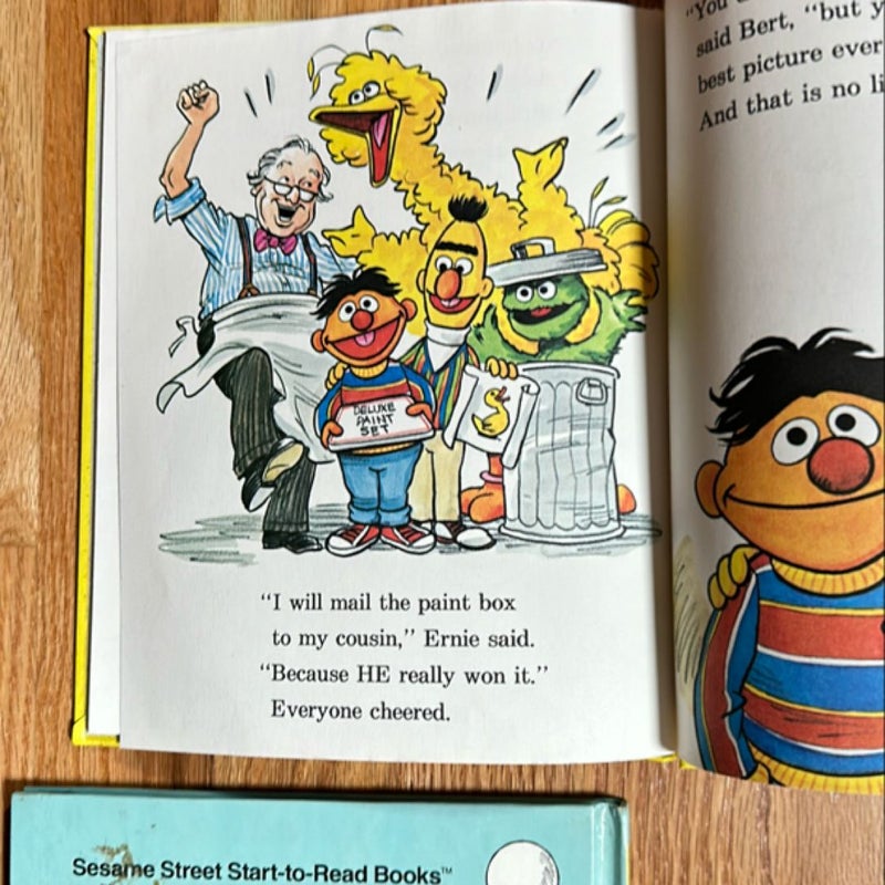 Lot of 4 Sesame Street Books