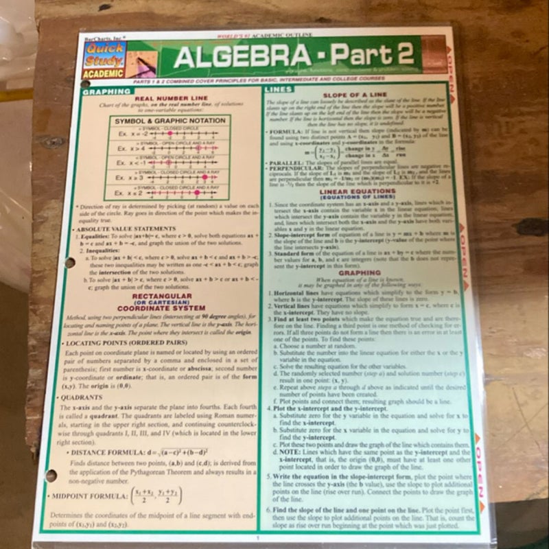 Algebra Part 2